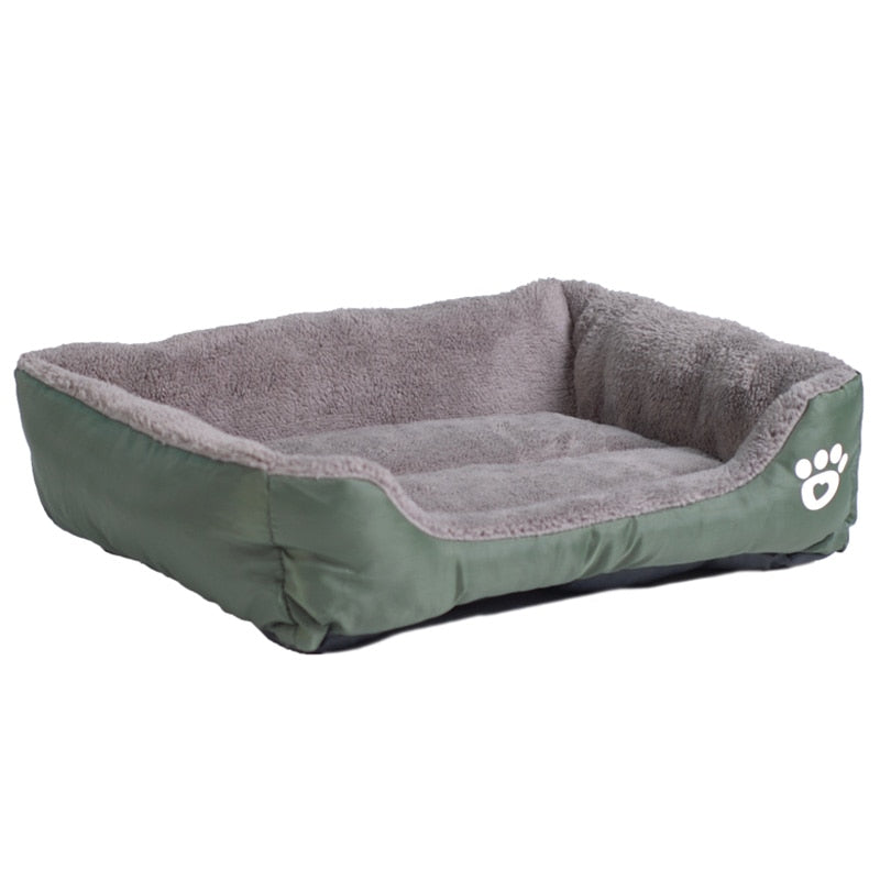 S-3XL 9 Colors Paw Pet Sofa Dog Beds Waterproof Bottom Soft Fleece Warm Cat Bed House Petshop cama perro - SMARTGLO COLLECTIONS