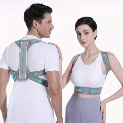 Back Support Posture Corrector For Women Men, Shoulder Supports & Immobilizers Scoliosis And Hunchback Adjustable Belt Back Brace For Lower Back Pain Posture Trainer
