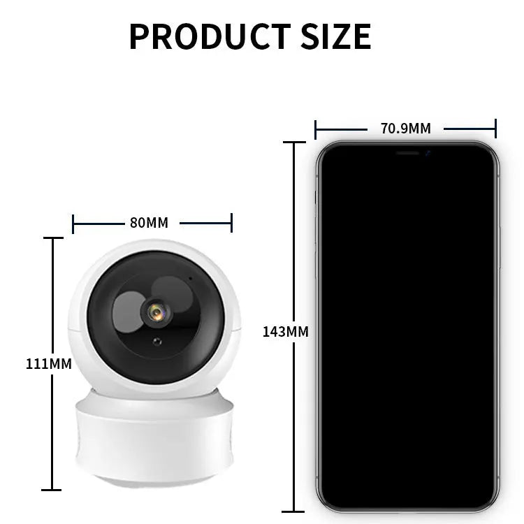 Smart Dual-light Wireless Wifi Home Indoor HD 360-degree Surveillance Camera Voice Intercom Panorama Camera CJ Survaillence Camera  SMARTGLO COLLECTIONS