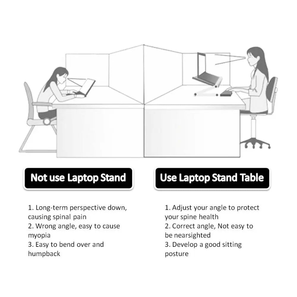 Foldable Laptop Stand Ergonomic Desk Tablet Holder CJ Laptop stand  SMARTGLO COLLECTIONS
