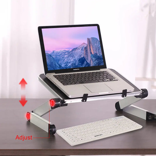 Foldable Laptop Stand Ergonomic Desk Tablet Holder CJ Laptop stand  SMARTGLO COLLECTIONS