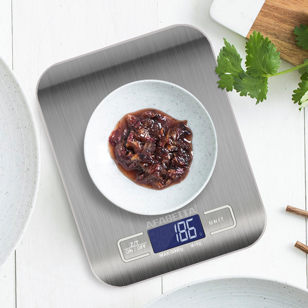 Digital Electronic Kitchen Food Diet Postal Scale Weight Balance 5KG 1g 11lb Kitchen Scales Stainless Steel Weighing For Food Diet Postal Balance Measuring LCD Precision Electronic - SMARTGLO COLLECTIONS