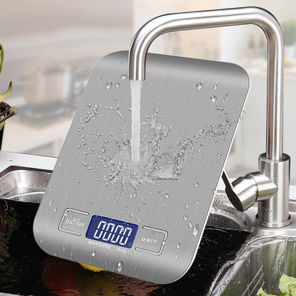 Digital Electronic Kitchen Food Diet Postal Scale Weight Balance 5KG 1g 11lb Kitchen Scales Stainless Steel Weighing For Food Diet Postal Balance Measuring LCD Precision Electronic - SMARTGLO COLLECTIONS