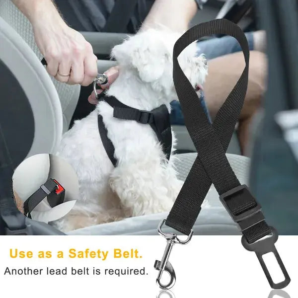 2Pcs Pet Dog Seat Belt Leash Adjustable Pet Dog Cat Safety Leads Harness eprolo Pet seat belts  SMARTGLO COLLECTIONS