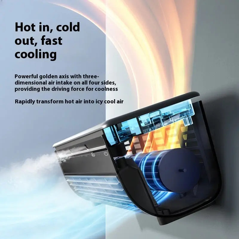 Refrigeration Wall Hanging Rechargeable Fan Household Stand Remote Control CJ Fan household  SMARTGLO COLLECTIONS