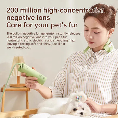 Pet hair dryer for pet care: high power, quiet, energy-saving, dog grooming, fast drying. Only suitable for 220V countries. eprolo   SMARTGLO COLLECTIONS