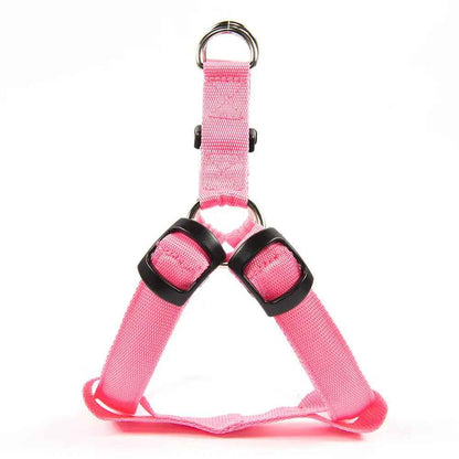 Nylon LED Dog Harness with Flashing Light and Leash Rope Belt