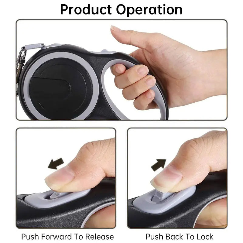 Retractable Dog Leash (5m/8m, 50kg capacity) – Adjustable, durable, for small/big dogs (walking, hiking) eprolo   SMARTGLO COLLECTIONS