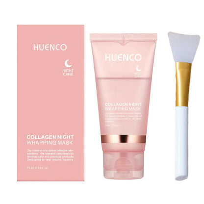 Collagen peel-off mask smearable deep cleansing skin rejuvenation moisturizing skin care sleeping mask eprolo  20.40 SMARTGLO COLLECTIONS With facial mask brush (HUENCO