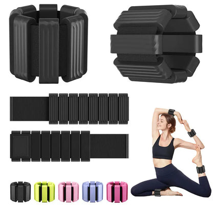 Weighted Wristbands: Silicone, for Weight Training/Yoga/Dance/Fitness (Also for Ankles) eprolo  35.82 SMARTGLO COLLECTIONS Black / 2pcs-900g