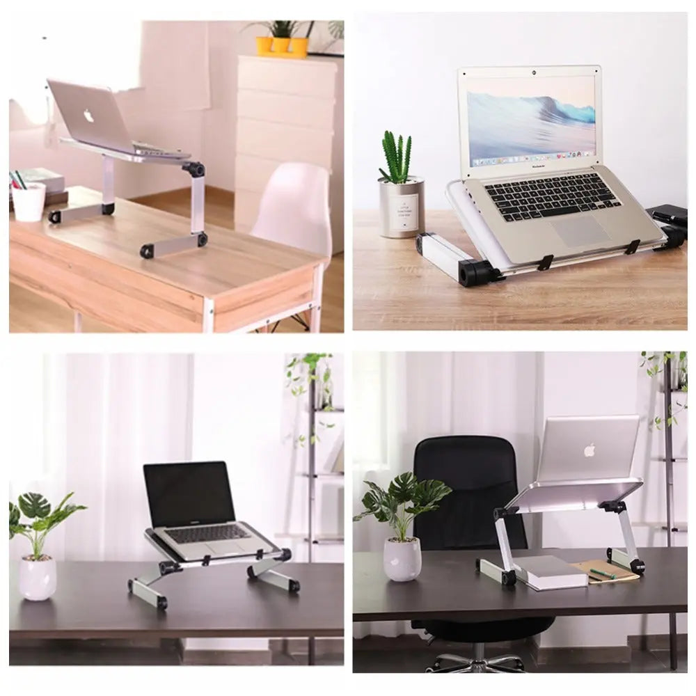 Foldable Laptop Stand Ergonomic Desk Tablet Holder CJ Laptop stand  SMARTGLO COLLECTIONS