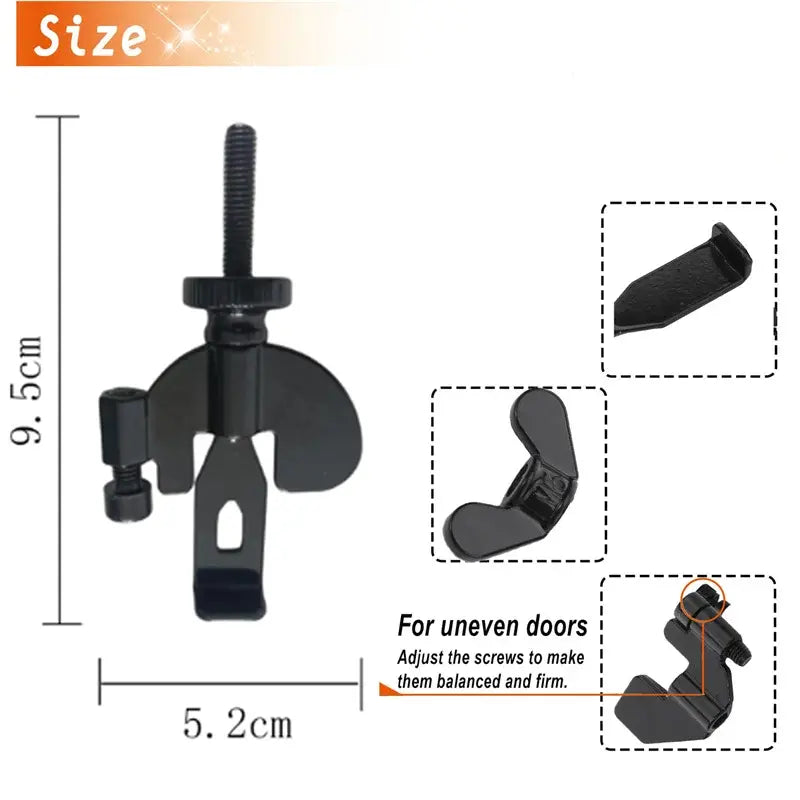 Portable Door Lock Privacy Extra Security Lock Anti Theft Travel Inside Door Locker for Traveling Home Bedroom Apartmen eprolo   SMARTGLO COLLECTIONS