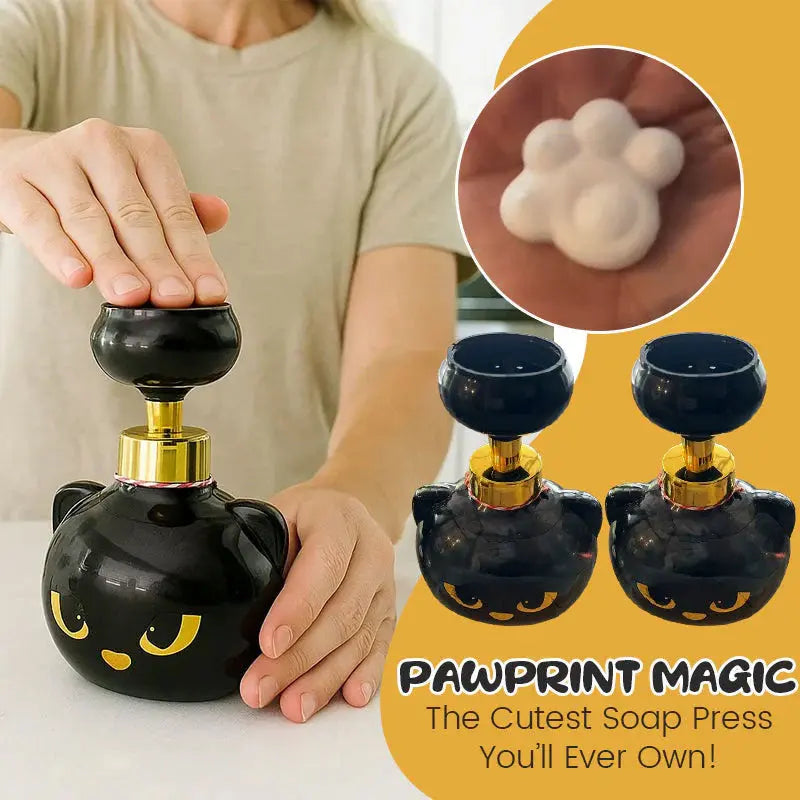 Cute Cat Paw Foam Soap Dispenser. Flower-shaped, funny. Cat lover gift for bathroom/kitchen. eprolo   SMARTGLO COLLECTIONS
