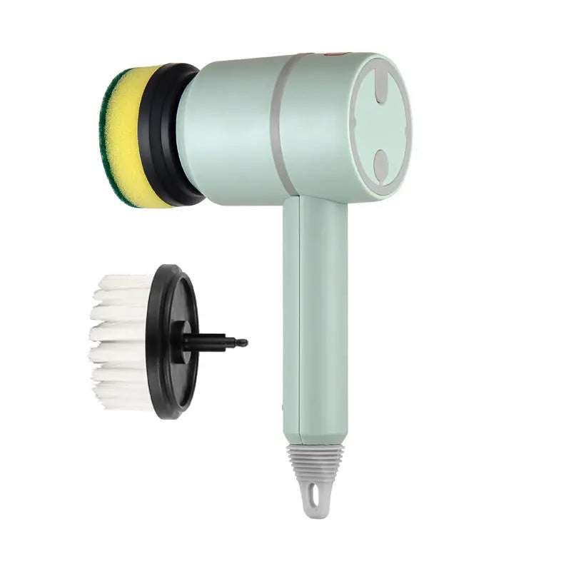 Electric Cleaning Brush Dishwashing Brush Automatic Wireless USB Rechargeable Professional Kitchen Bathtub Tile Cleaning Brushes CJ Cleaning Brush 29.50 SMARTGLO COLLECTIONS Green / With 2brush heads1200mAh