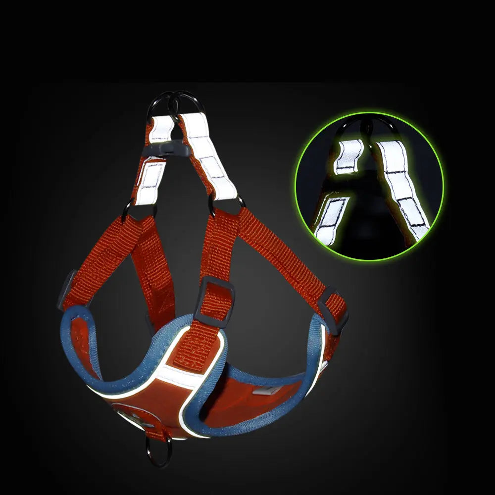 Pet Chest Harness Vest Type Dog Harness Small Dog Rope Reflective Dog Leash eprolo   SMARTGLO COLLECTIONS