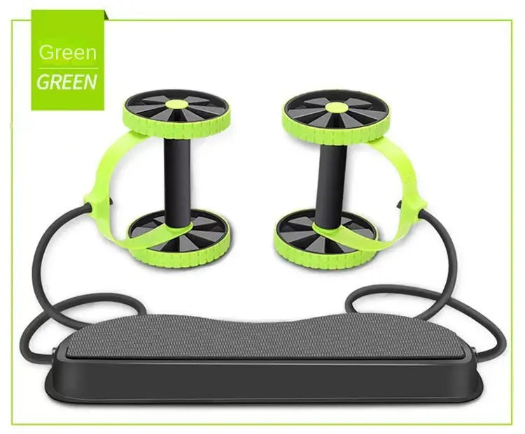 Cross-border Multi-functional Abdominal Trainer Ab Wheel Twist Plate Ab Roller Premium Rotating with Pull Rope Ab Roller eprolo  36.90 SMARTGLO COLLECTIONS Cable Ab Roller Green