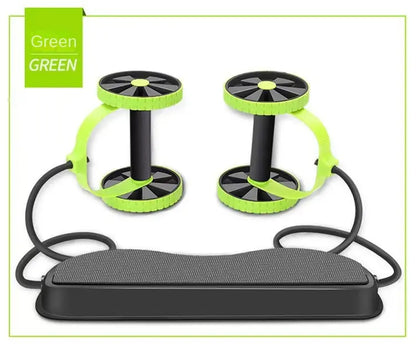 Cross-border Multi-functional Abdominal Trainer Ab Wheel Twist Plate Ab Roller Premium Rotating with Pull Rope Ab Roller eprolo  36.90 SMARTGLO COLLECTIONS Cable Ab Roller Green