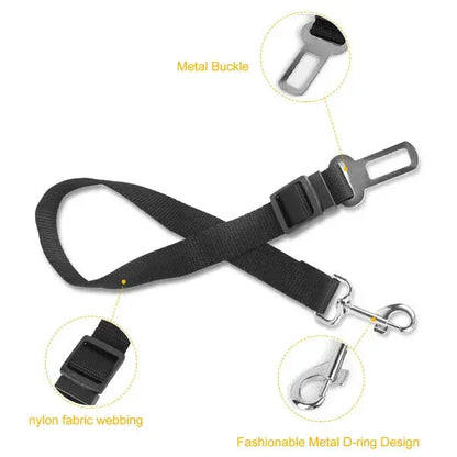 2Pcs Pet Dog Seat Belt Leash Adjustable Pet Dog Cat Safety Leads Harness eprolo Pet seat belts  SMARTGLO COLLECTIONS