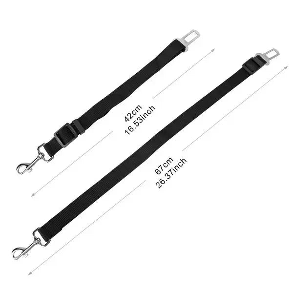 2Pcs Pet Dog Seat Belt Leash Adjustable Pet Dog Cat Safety Leads Harness eprolo Pet seat belts  SMARTGLO COLLECTIONS