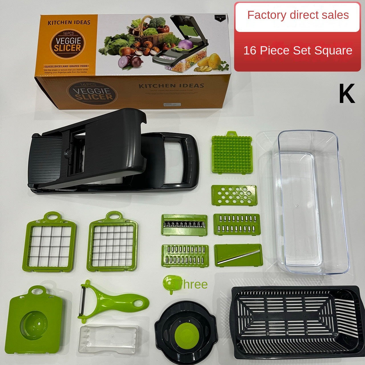 Multifunctional Vegetable Chopper Kitchen Dicer Grater Shredder Set Vegetable Cutter