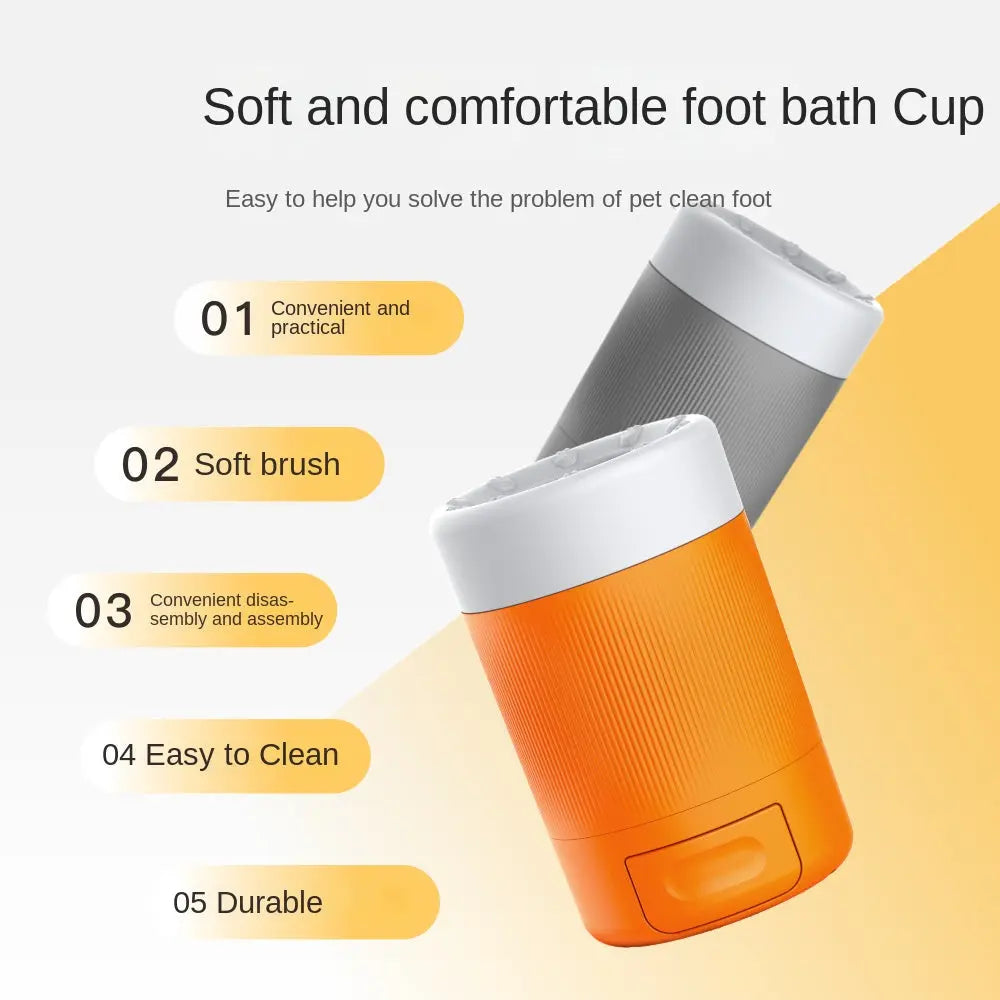 Pet Foot Washing Cup Dog Beauty Paw Cleaning Tool With Towel Feature Foot Bath Bathing Artifact eprolo   SMARTGLO COLLECTIONS