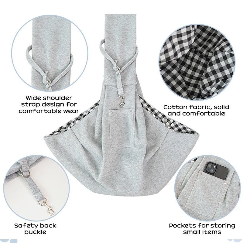 Portable Pet Carrier Bag for Small Dogs & Cats up to 7.5kg - Lightweight Shoulder Bag for Travel, Hiking, and Outdoor Use