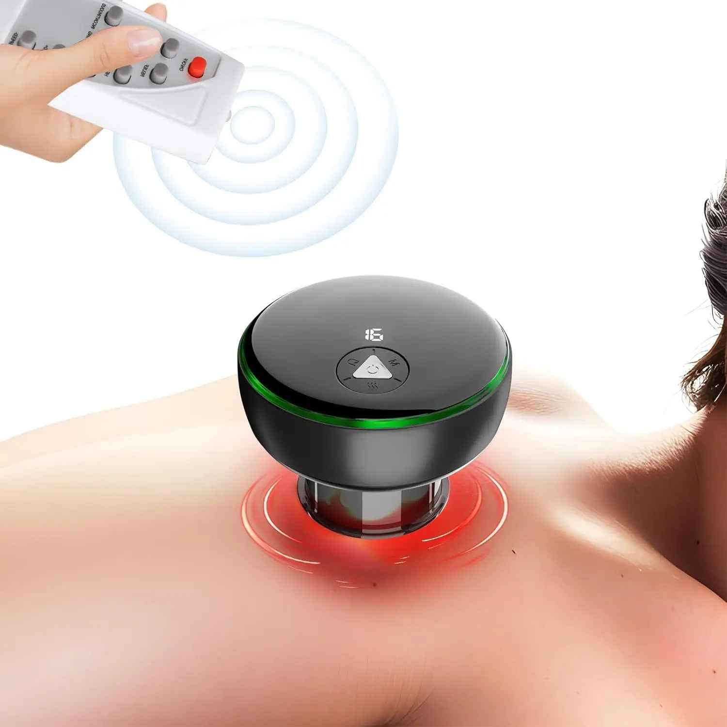 Electric Smart Cupping Therapy Set, 5 in 1 Remote Control Cupping Set with Red Light Therapy for Pain Relief, Recovery, Cupping Therapy