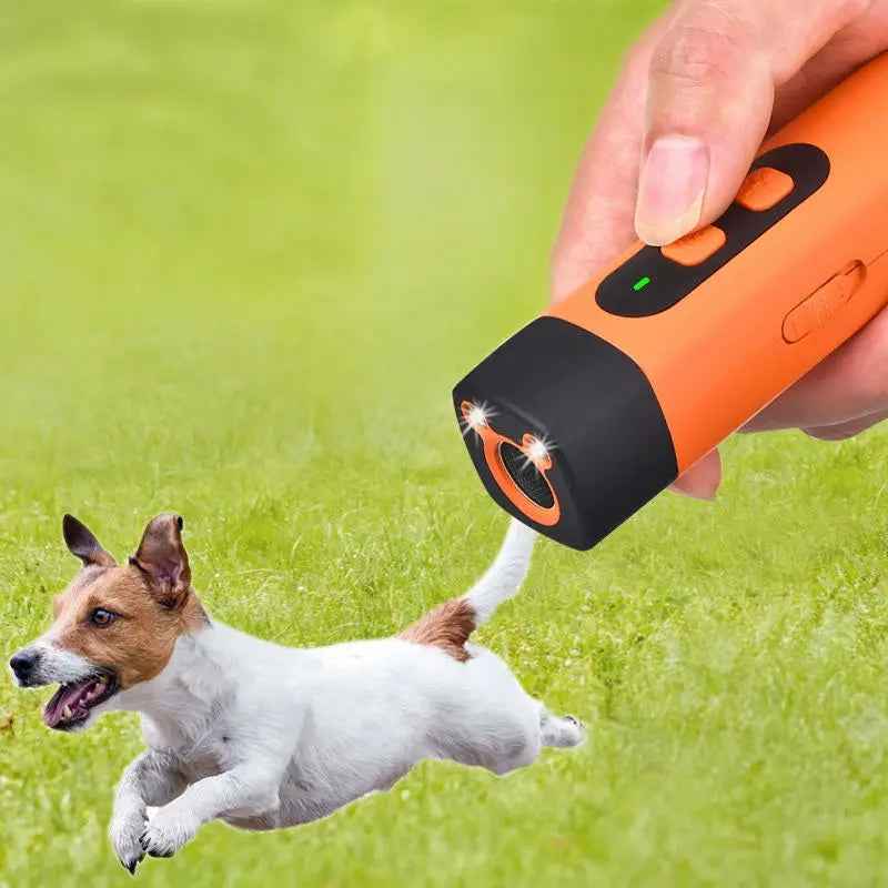 2025 Ultrasonic Dog Repellent: Rechargeable Dog Bark Deterrent with LED Flashlight