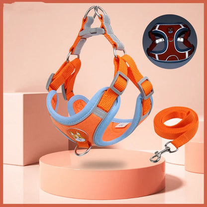 Pet Chest Harness Vest Type Dog Harness Small Dog Rope Reflective Dog Leash eprolo   SMARTGLO COLLECTIONS