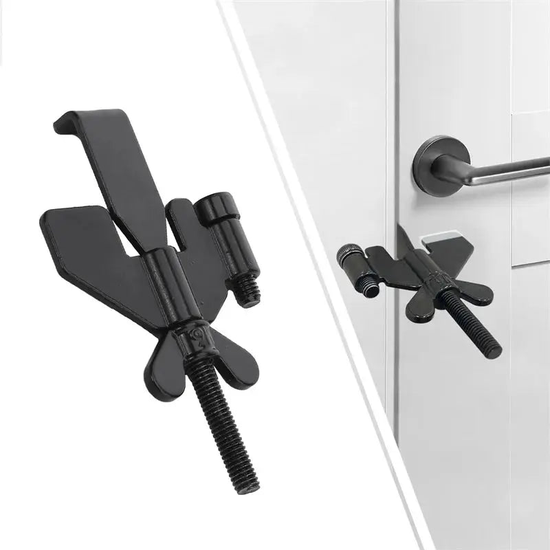 Portable Door Lock Privacy Extra Security Lock Anti Theft Travel Inside Door Locker for Traveling Home Bedroom Apartmen eprolo   SMARTGLO COLLECTIONS