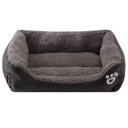 S-3XL 9 Colors Paw Pet Sofa Dog Beds Waterproof Bottom Soft Fleece Warm Cat Bed House Petshop cama perro - SMARTGLO COLLECTIONS