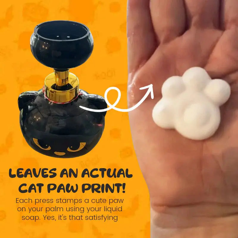 Cute Cat Paw Foam Soap Dispenser. Flower-shaped, funny. Cat lover gift for bathroom/kitchen. eprolo   SMARTGLO COLLECTIONS