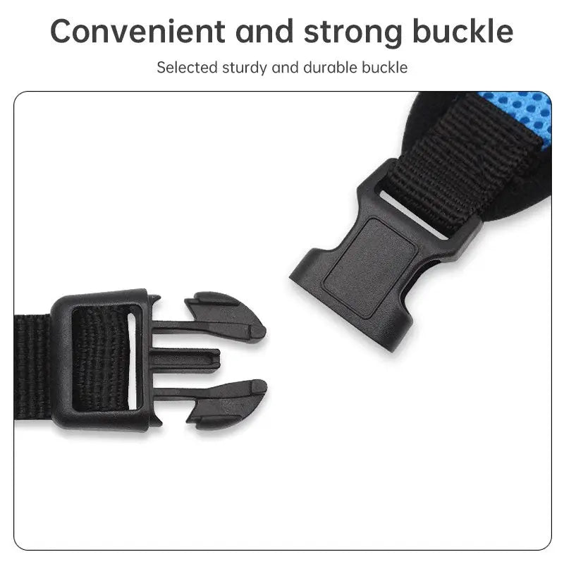 Adjustable pet harness set (small dogs/cats): vest, collar, leash. Fits French Bulldogs, Chihuahuas, etc. CJ   SMARTGLO COLLECTIONS