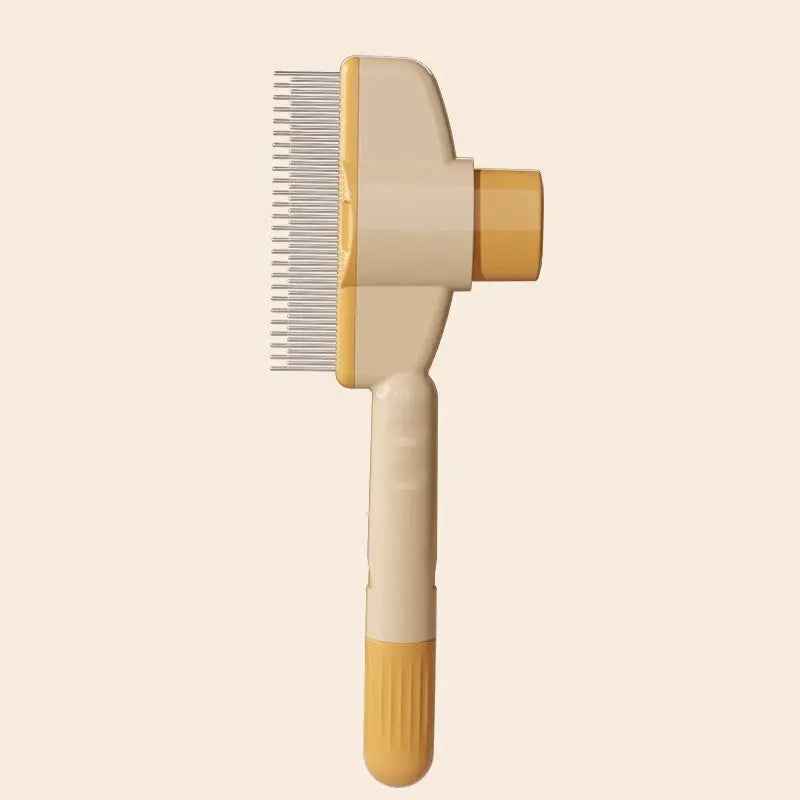 Dog and Cat Grooming Brush - Automatic Hair Remover with 1-Button Self-Cleaning & Massage Feature