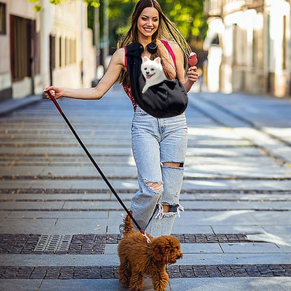 Portable Pet Carrier Bag for Small Dogs & Cats up to 7.5kg - Lightweight Shoulder Bag for Travel, Hiking, and Outdoor Use