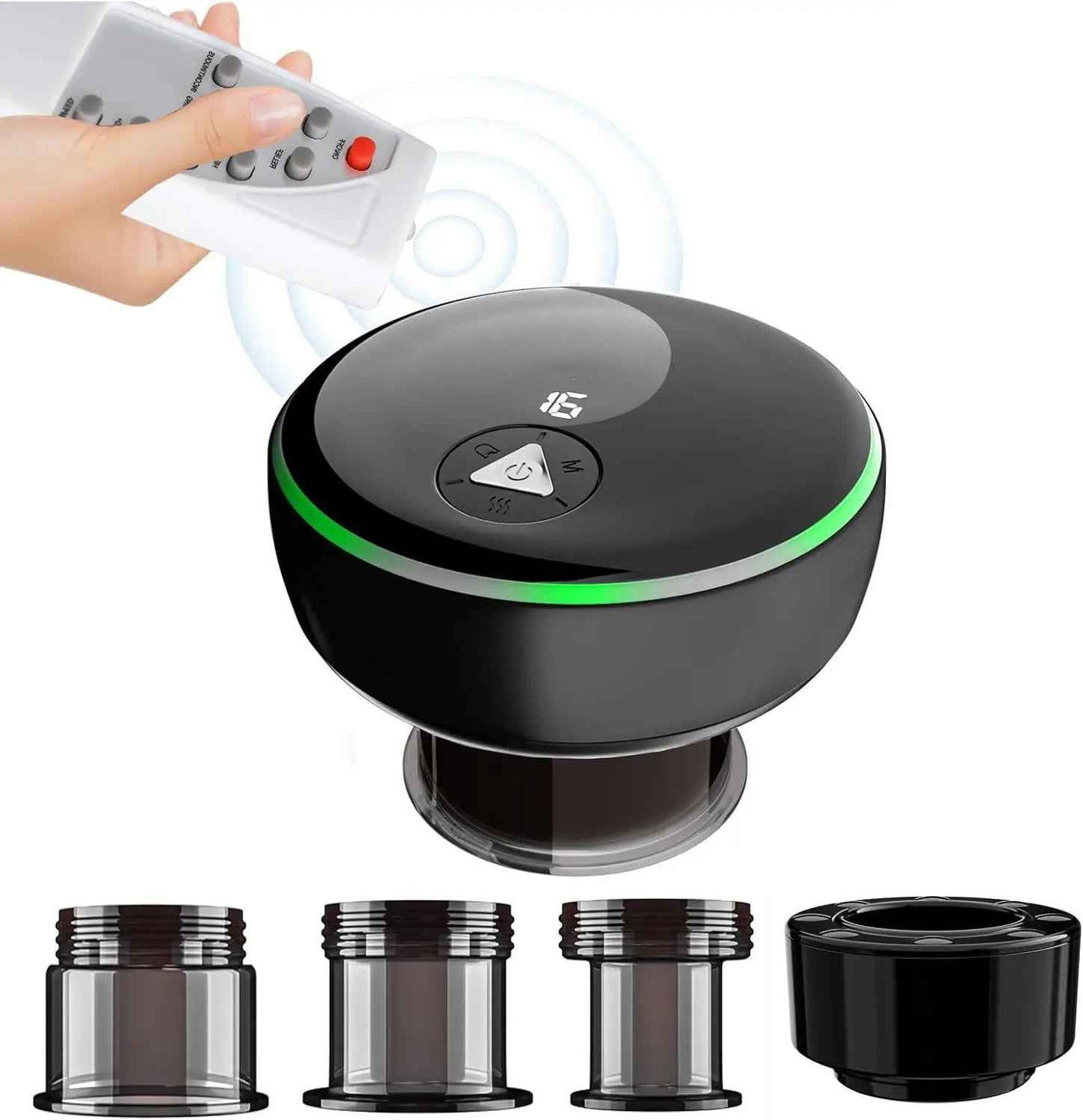 Electric Smart Cupping Therapy Set, 5 in 1 Remote Control Cupping Set with Red Light Therapy for Pain Relief, Recovery, Cupping Therapy