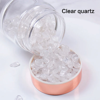 Natural  Crystal Elixir Bottles gemstone Glass  therapy stone Tea filter filter bottle Healing Crystal Infuser Energy cup - SMARTGLO COLLECTIONS