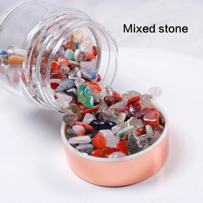 Natural  Crystal Elixir Bottles gemstone Glass  therapy stone Tea filter filter bottle Healing Crystal Infuser Energy cup - SMARTGLO COLLECTIONS
