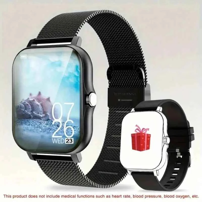 Smart Fitness Watch 2025 – Calls, 50 Sports Modes, HR & SpO2 (iOS/Android)