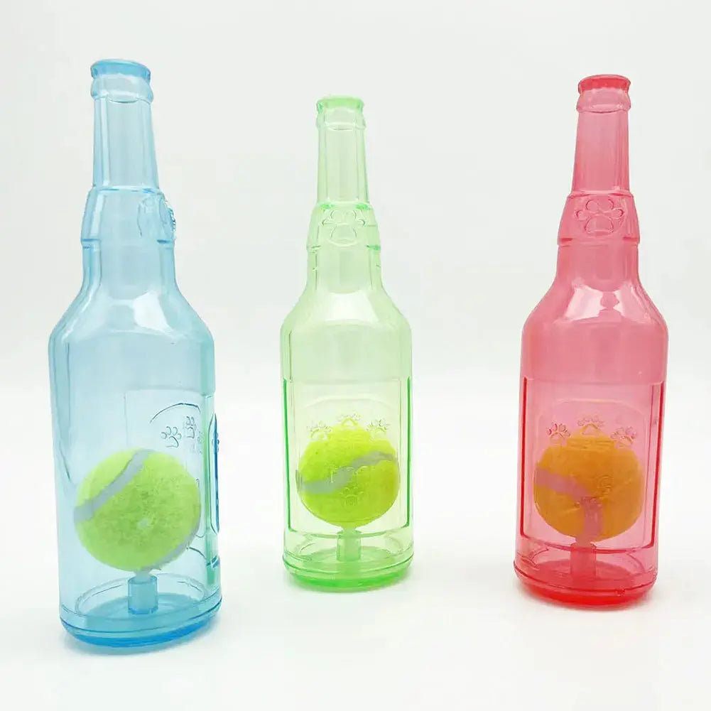 Portable Pet Crunchy Bottle Toy with Ball – Stress Relief for Dogs & Cats SMARTGLO COLLECTIONS Pet supplies  SMARTGLO COLLECTIONS
