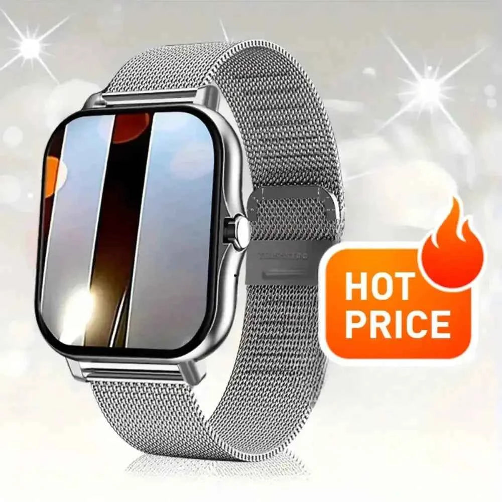 Smart Fitness Watch 2025 – Calls, 50 Sports Modes, HR & SpO2 (iOS/Android)