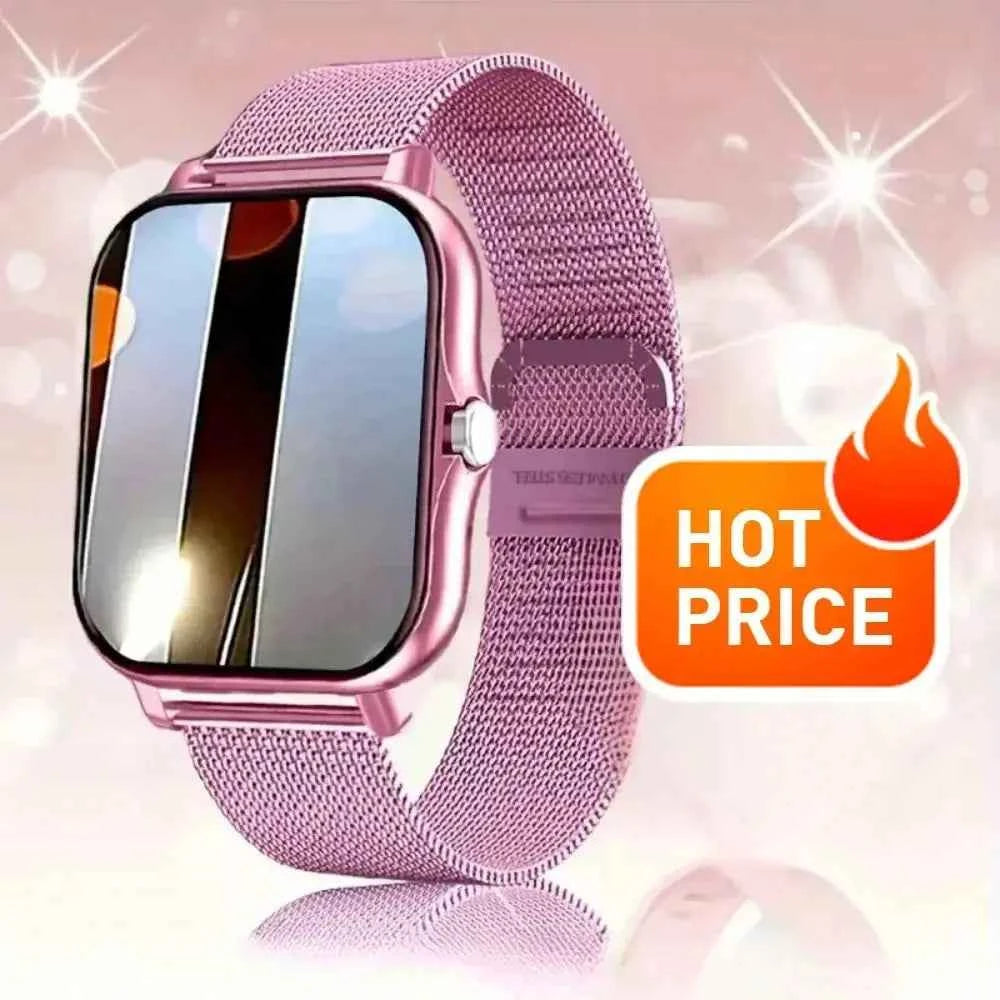 Smart Fitness Watch 2025 – Calls, 50 Sports Modes, HR & SpO2 (iOS/Android)