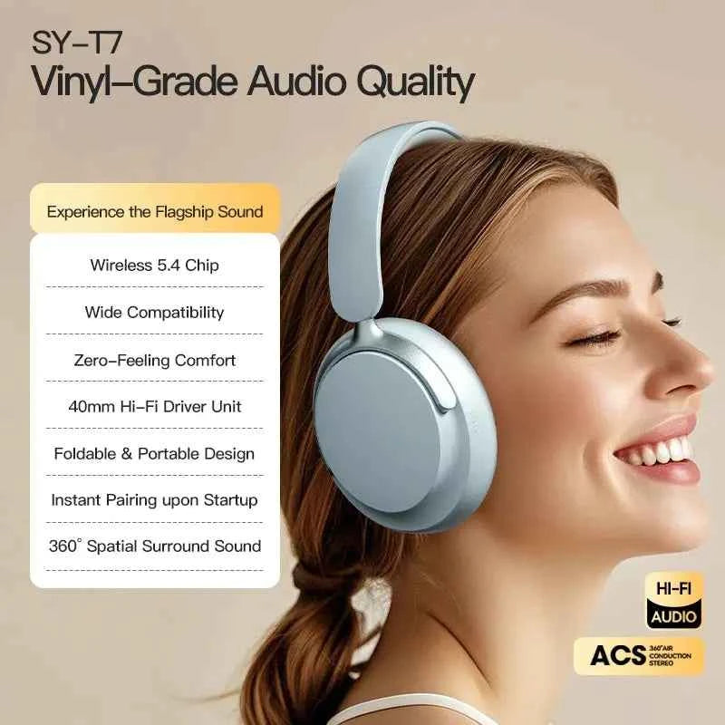 Wireless Noise Cancelling Headphones | Immersive Sound & Deep Bass with Mic wireless headphones