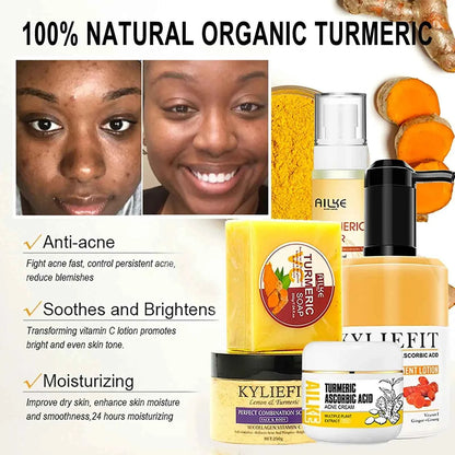 Organic Turmeric Skin Care Kit – Brightening, Hydrating & Even Skin Tone