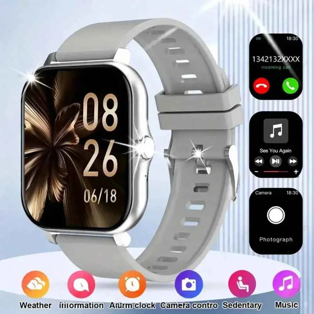 Smart Fitness Watch 2025 – Calls, 50 Sports Modes, HR & SpO2 (iOS/Android)