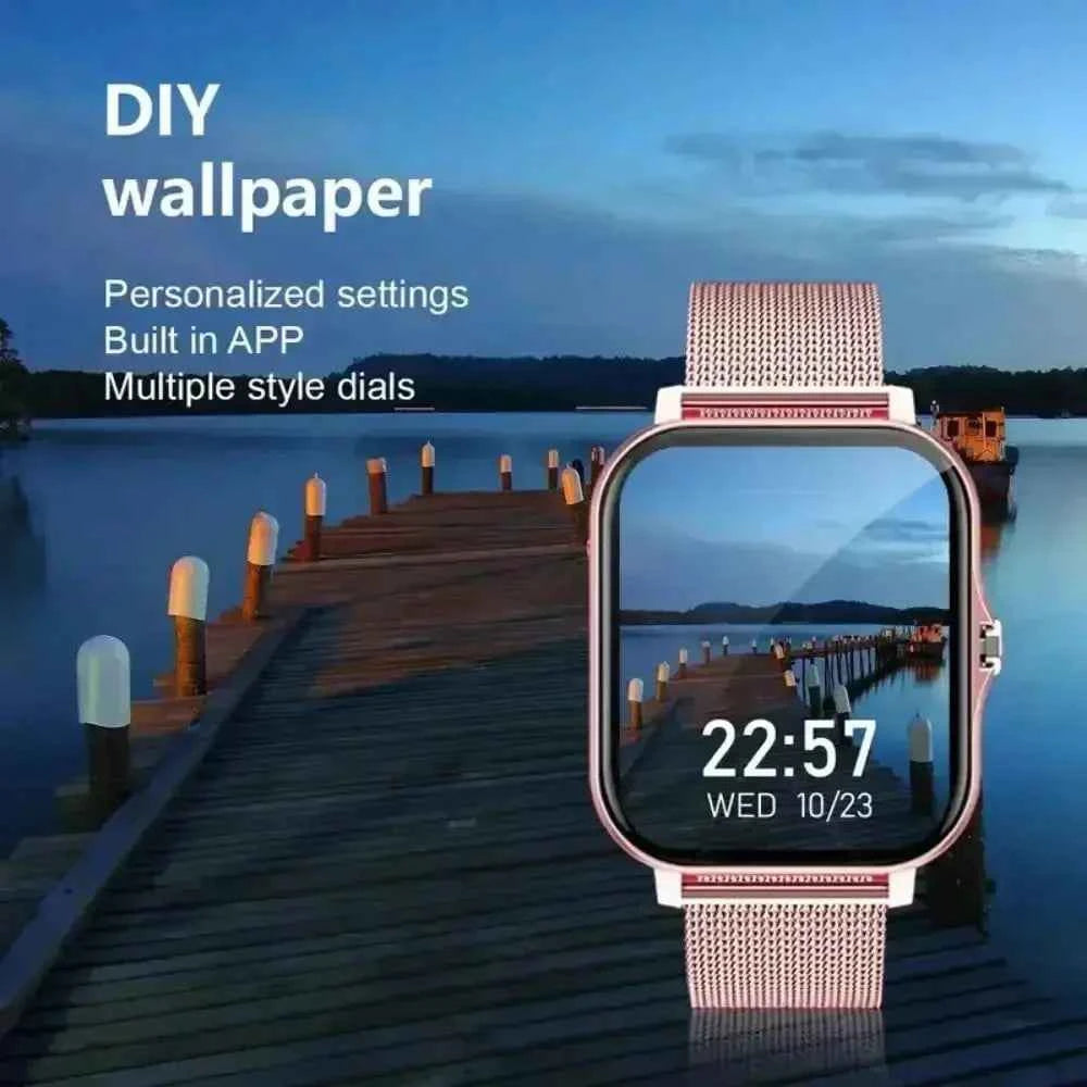 Smart Fitness Watch 2025 – Calls, 50 Sports Modes, HR & SpO2 (iOS/Android)