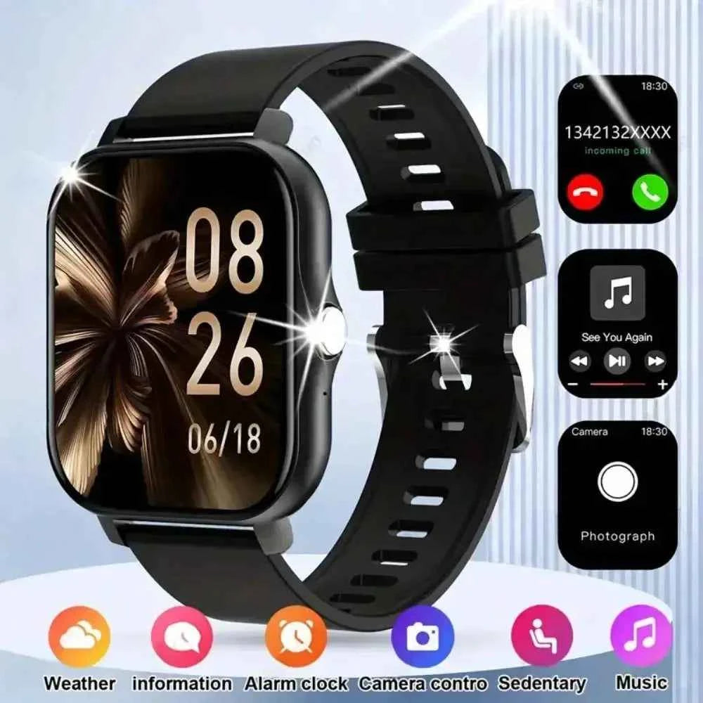 Smart Fitness Watch 2025 – Calls, 50 Sports Modes, HR & SpO2 (iOS/Android)