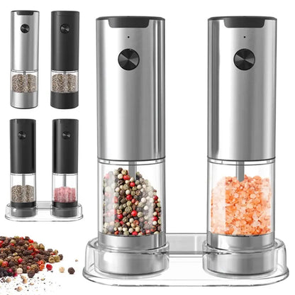 Electric Salt & Pepper Grinder – Adjustable, Refillable, Battery-Powered SMARTGLO COLLECTIONS Home & Kitchen  SMARTGLO COLLECTIONS