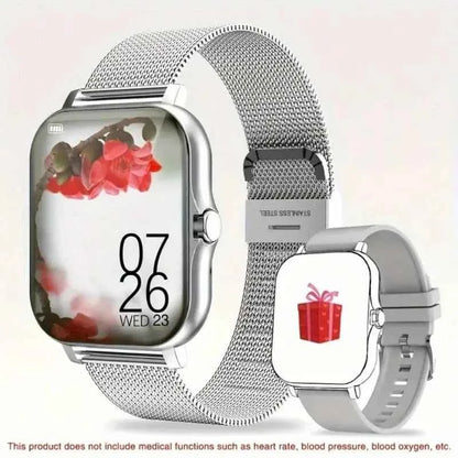 Smart Fitness Watch 2025 – Calls, 50 Sports Modes, HR & SpO2 (iOS/Android)