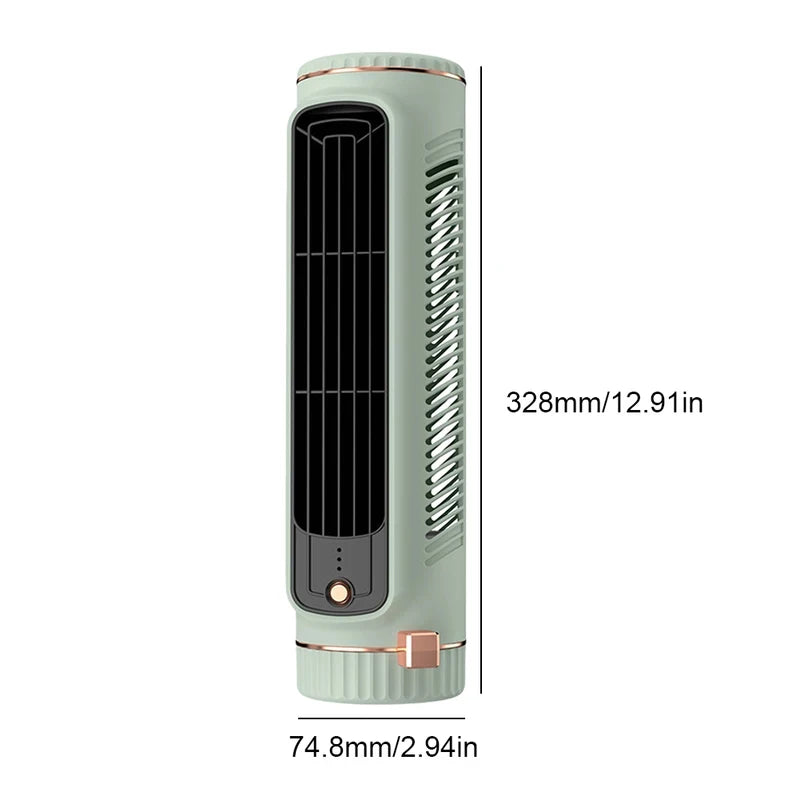 SMARTGLO COLLECTIONS desktop tower fan with USB charging, compact air cooling fan for room and home use, electric circulating fan.